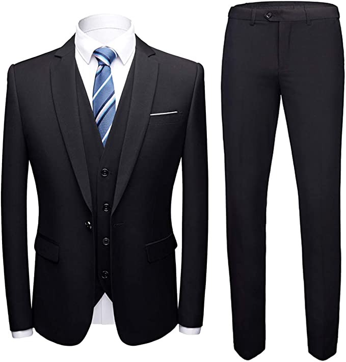 3 Piece Slim Fit Suit - Dope Uncle