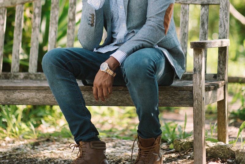 Man sitting on bench - Dope Uncle